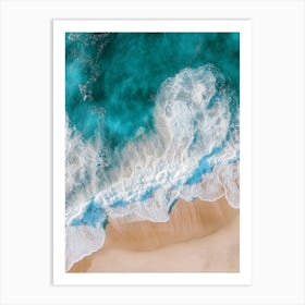 Aerial View Of A Beach 150 Art Print