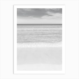 Beach Black And White Art Print