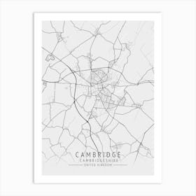 Cambridge City Map Art Print