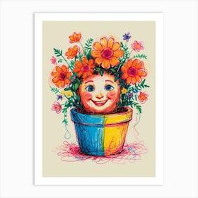 Flower Pot Art Print