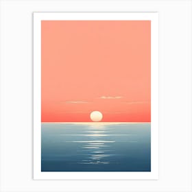 Sunset Over The Ocean 26 Art Print