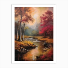 Autumn River 2 Art Print