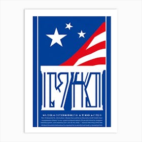 An Illustration Capturing A Vivid Symbol Of Solidarity And Unity An American Emblem Composed Of Pat (1) Art Print