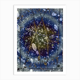 Abstract Canvas Of The Artist Art Print