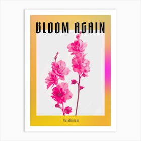 Hot Pink Delphinium 2 Poster Art Print