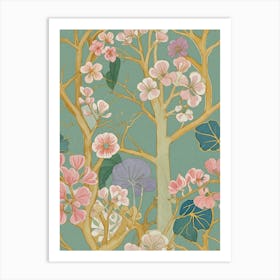 Pastel Cherry Blossoms Art Print