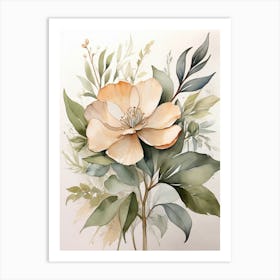 Peony Flower Art Print