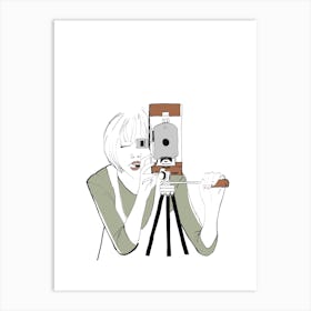 Portrait Of A Photographer Art Print