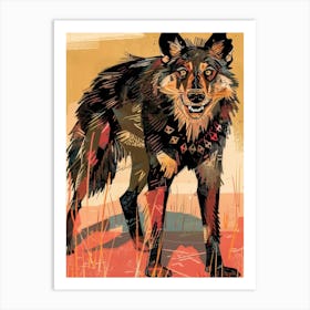 Wolf Illustration 1 Art Print