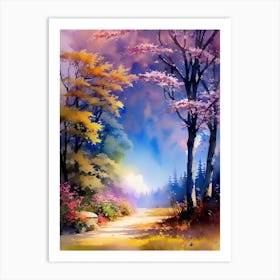 Road In The Forest 10 Art Print