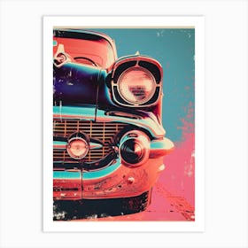 Classic Cars Polaroid Inspired 1 Art Print