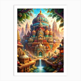 Indian Temple Art Print