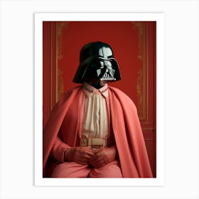 Darth Vader In Wes Anderson Style 28 Art Print