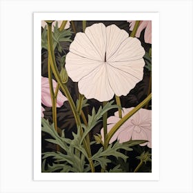 Flower Illustration Phlox 4 Art Print