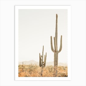 Saguaro Cactus Desert Art Print