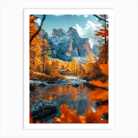 Autumn In The Dolomites Art Print