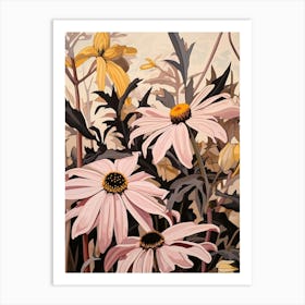 Black Eyed Susan 1 Flower Painting Art Print