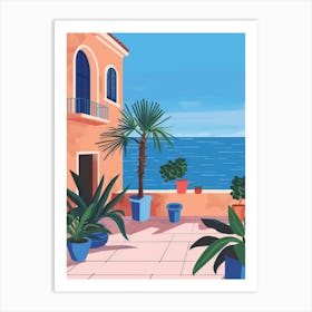 Mediterranean Sea View 2 Art Print