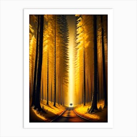 Road Through The Woods Art Print