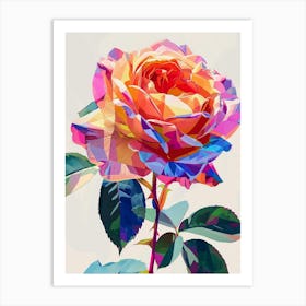 English Roses Painting Abstract 3 Art Print