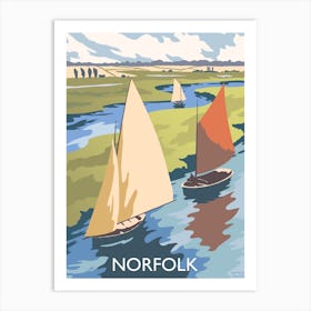 Norfolk Sailing 01 Art Print