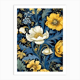 Floral Wallpaper 40 Art Print