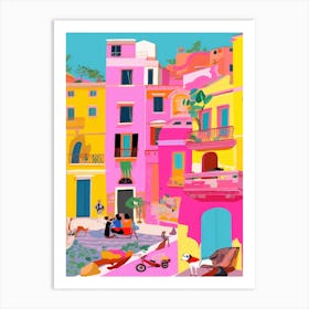 Rome, Italy Colourful View 5 Art Print