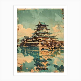 Kanazawa Castle Japan Mid Century Modern 2 Art Print