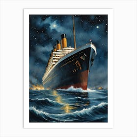 Titanic Eternity's Embrace Art Print