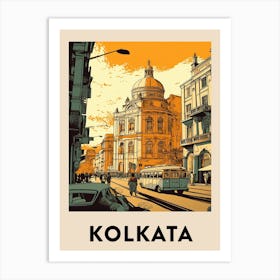 Kolkata 4 Vintage Travel Poster Art Print