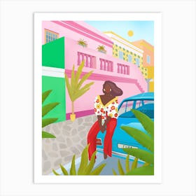 Tropical Woman Art Print