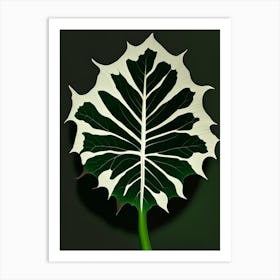 Burdock Leaf Vibrant Inspired 1 Art Print