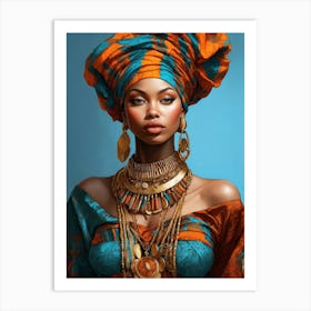 Beautiful And Sexy Confident Black Woman 1 Art Print