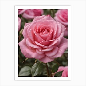 Pink Roses Art Print