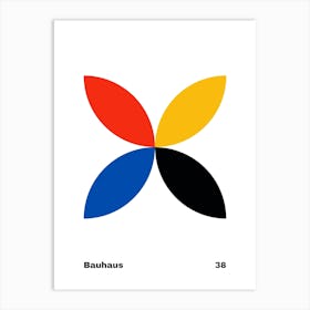 Geometric Bauhaus Poster 38 Art Print