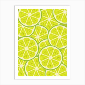 Lime Slices 1 Art Print