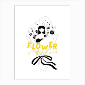 Flower Girl Art Print