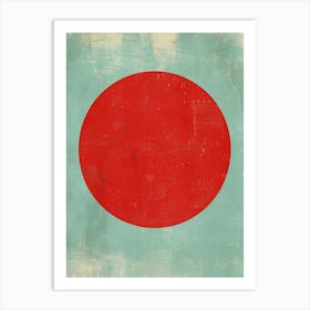 Red Sun 2 Art Print