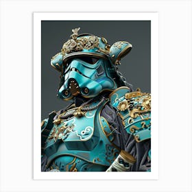 Stormtropper As A Vintagepunk Samurai 02 Art Print