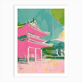 Himeji Japan Duotone Silkscreen 11 Art Print