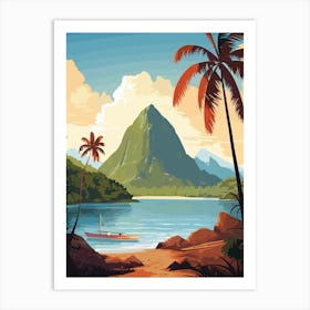 Pitons St Lucia 1 Art Print