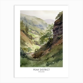 Peak District 3 Watercolour Travel Poster Art Print