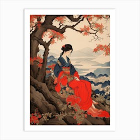 Osorezan Japan Vintage Travel Art 1 Art Print