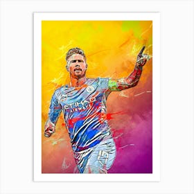 Kevin De Bruyne Manchester City 1 Art Print