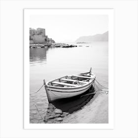 Cefalù, Italy, Black And White Photography 2 Art Print
