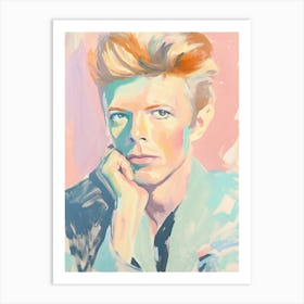 David Bowie Portät, Pastel Malerei, Art Print