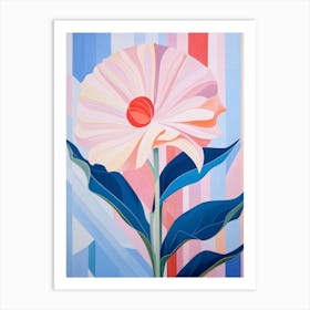 Gerbera Daisy 7 Hilma Af Klint Inspired Pastel Flower Painting Art Print