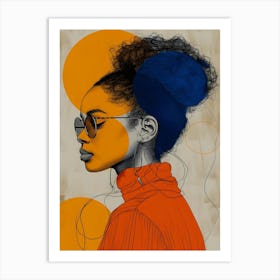 Afro Girl 2 Art Print