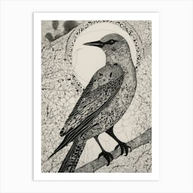 Bird On A Branch 1 Art Print