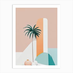 Aruba Simplistic Tropical Destination Art Print